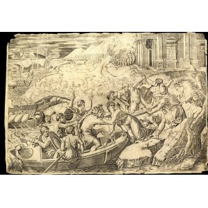 Marcantonio Raimondi (zugeschrieben) (ca. 1480-1534). Die Entführung der Helena