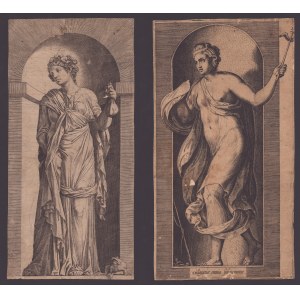Giulio Bonasone (in the style of) (c.1498-c. 1574). Avaritia | Diligentia