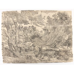 Nicolò Boldrini (1510-1570). Saint Jerome in the desert
