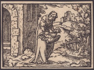 Virgil Solis (1514-1562). Kobieta zarzynająca koguta | Mężczyzna zarzynający łobuza
