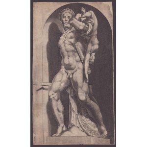 Cornelis Cort (Hoorn 1533-Rom 1578). Atreus Farnese aus Speculum Romanae Magnificentiae, 1574
