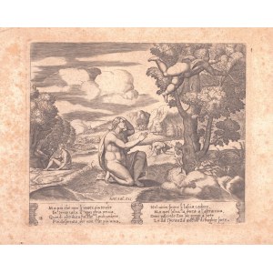 Maestro del Dado (1530-1560 fl.). Cupidon fuyant Psyché