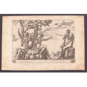 Adamo Scultori (1530-1585). Hercule à la croisée des chemins