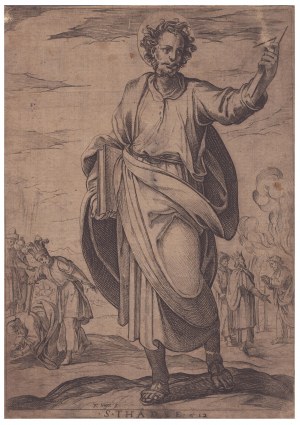 Antonio Tempesta (1555-1630). Judas Thaddäus