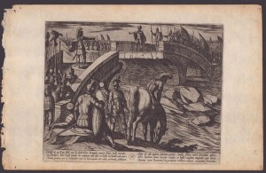 Antonio Tempesta (1555-1630). Stretnutie na rozbitom moste z knihy 