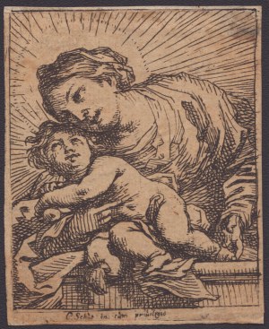 Cornelis Schut (1597-1655). Madonna con bambino