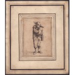 Adriaen van Ostade (1610-1685). Man with hat and a cloak