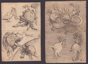 Studies for Grotesque Helmets, 17th century