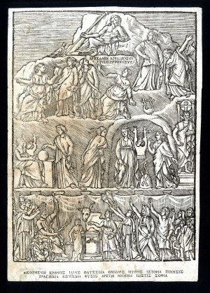 Giovanni Battista Galestruzzi (copy after) (1615-1669). Apotheosis of Homer