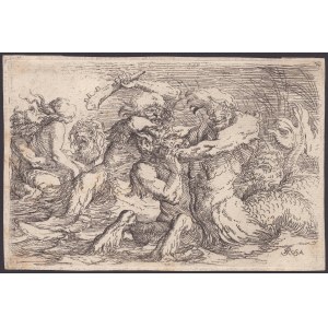 Salvator Rosa (Neapol 1615-Napoli 1673). Bitva u Tritonů