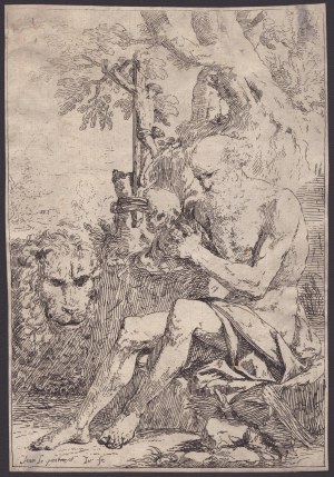 Jean Le Pautre (1618-1682). Saint Jerome in the desert
