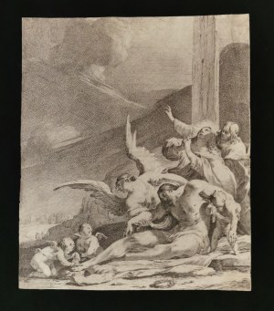 Michel Dorigny (c. 1616-1665). Lamentation over the dead Christ