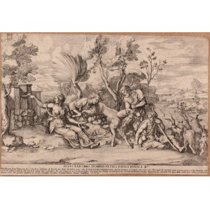 Pietro Santi Bartoli (1635-1700). Jupiter suckled by the goat Amalthea