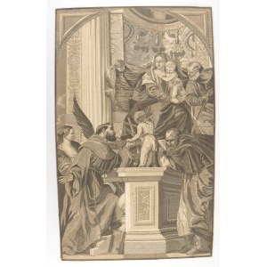 John Baptist Jackson (asi 1701-1780). Svatá rodina se čtyřmi světci, 1739