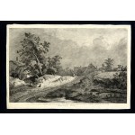 Jean Jacques de Boissieu (1736-1810). Landscape with a cottage and stream