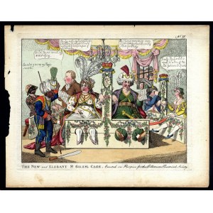 James Gillray (1756-1815). LA NOUVELLE ET ÉLÉGANTE CAGE DE ST GILES. Erected on Purpose for the Dillitanti Theatrical Society.eau-forte 26.0x 20.5 cm