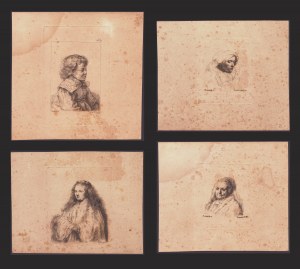 Francesco Novelli (1764-1836). 4 etchings after Rembrandt