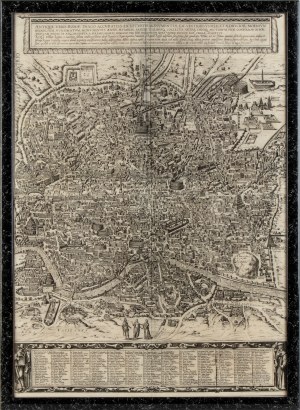 Georg Braun - Frans Hogenberg (1535-1590, 1541-1622). Antiqua Urbis Romia Imago Accuratissima, 1590