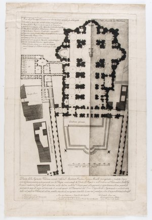 Pianta della Sagrestia Vaticana secondo l'idea dell'Architetto Imolese Cosimo Morelli, 18th century