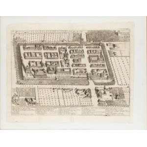Pianta prospettica di Budrio, 1720