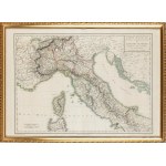 Mapy Itálie k dějinám tažení Napoleona Velikého v Lotrinsku, 1805