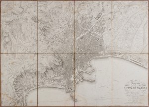 Pianta della citta di Napoli e de'suoi contorni, delineata ed incisa nel reale Officio topografico della guerra, Naples 1853