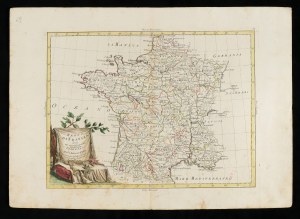 Antonio Zatta (1722-1804). Kingdom of France divided into its governments, 1776