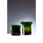 Maria Veltuzen-Nagrabecka (1942-2023), Set di due vasi di vetro, 1984