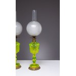 Baccarat Crystal Factory, Pair of table lamps, 19th/20th century.