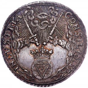 Leopold I. (1657-1705) Silbermünze 1655 Huldigung in Wien