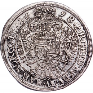 Leopoldo I. (1657-1705) 1/2 Tallero 1698 KB