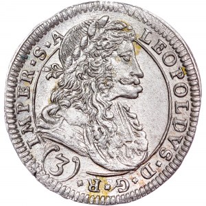 Leopold I. (1657-1705) 3 Kreuzer 1695 CK