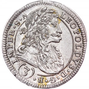 Léopold I. (1657-1705) 3 Kreuzer 1695 CK