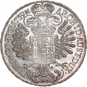 Habsburgovci - Mária Terézia (1740-1780) Thaler 1759 Viedeň