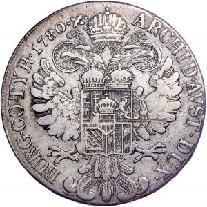 Habsburský rod - Mária Terézia (1740-1780) Thaler 1780 ST SF