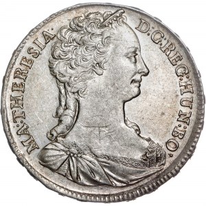 Ród Habsburgów - Maria Teresa (1740-1780) ½ Thaler 1742 KB