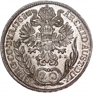 House of Habsburg - Maria Theresia (1740-1780) 20 Kreuzer 1768 IC-SK