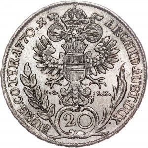 Dom Habsburgów - Maria Teresa (1740-1780) 20 Kreuzer 1770 IC-SK