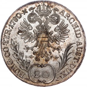 Dom Habsburgów - Maria Teresa (1740-1780) 20 Kreuzer 1780 IC-FA