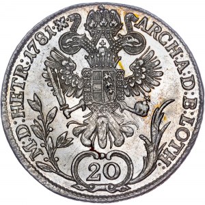 Rod Habsburgovcov - Jozef II. (1765-1790) 20 Kreuzer 1781 B
