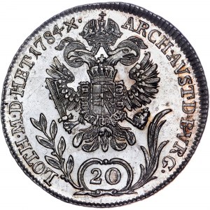 Rod Habsburgovcov - Jozef II. (1765-1790) 20 Kreuzer 1784 B