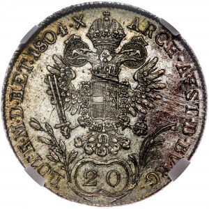 Ród Habsburgów - Franciszek I (1792-1835) 20 Kreuzer 1804 B