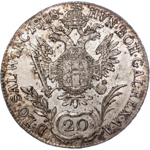 Habsburský rod - František I. (1792 -1835) 20 Kreuzer 1808 A