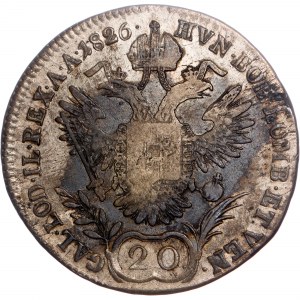 Ród Habsburgów - Franciszek I (1792-1835) 20 Kreuzer 1826 E