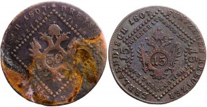 Habsburgovci - František I. (1792 -1835) 15 a 30 Kreuzer 1807