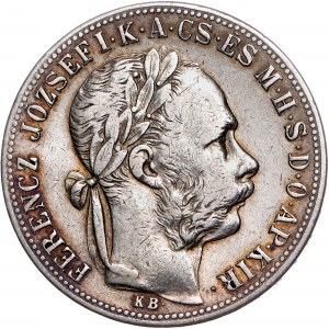 Habsburský rod - František Josef I. (1848-1916) Gulden 1883 KB