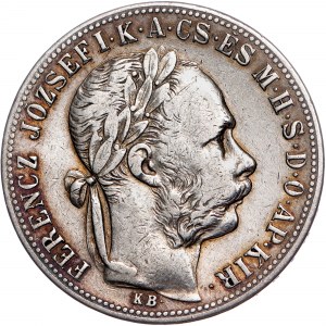 Ród Habsburgów - Franciszek Józef I (1848-1916) Gulden 1883 KB