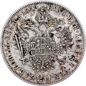 Ród Habsburgów - Franciszek Józef I (1848-1916) 20 Kreuzer 1852 A
