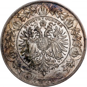 Ród Habsburgów - Franciszek Józef I (1848-1916) 5 Corona 1900