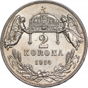 House of Habsburg - Franz Joseph I. (1848-1916) 2 Korona 1914 KB